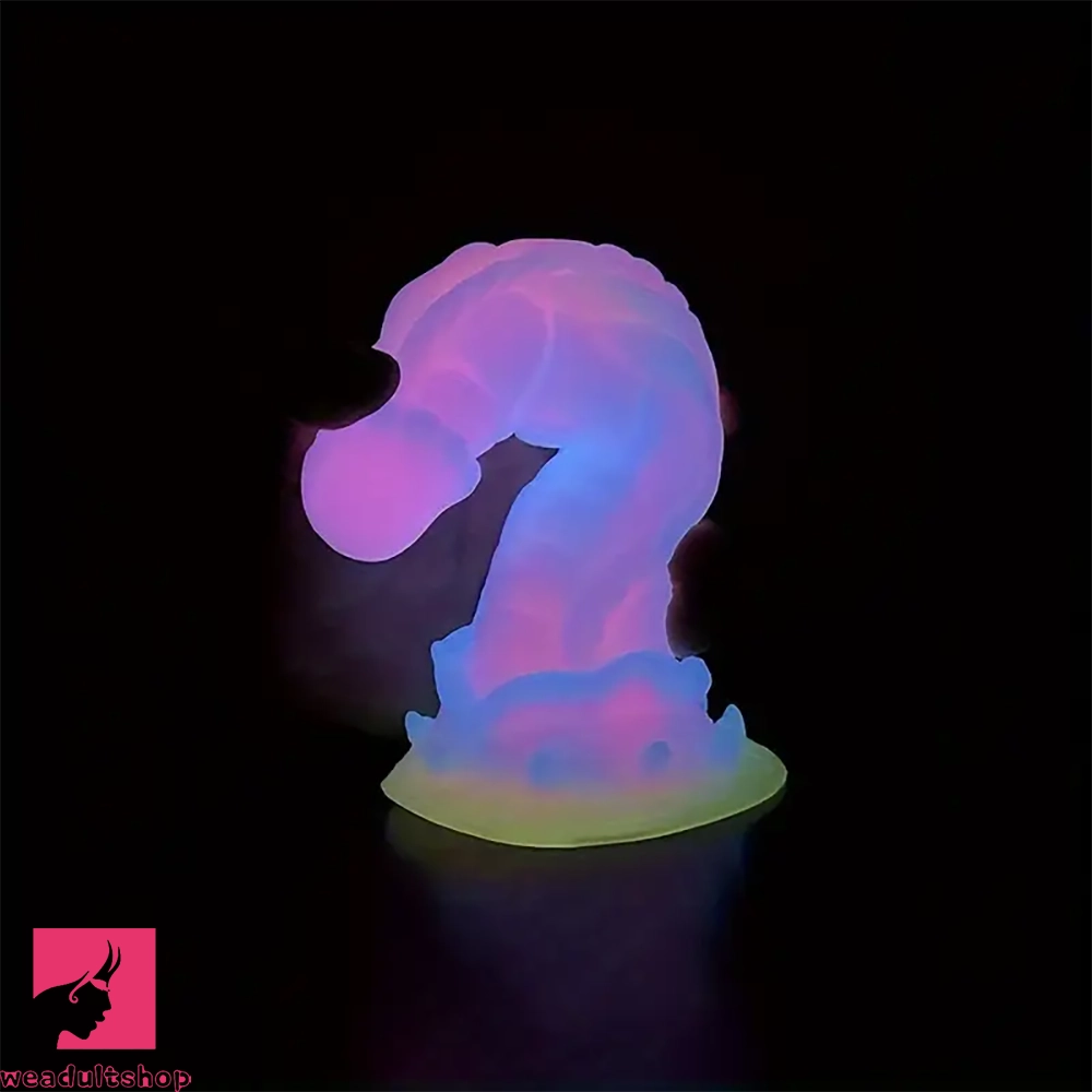 8.66in Glowing Dragon Silicone Monster Dildo For Women Prostate Massage
