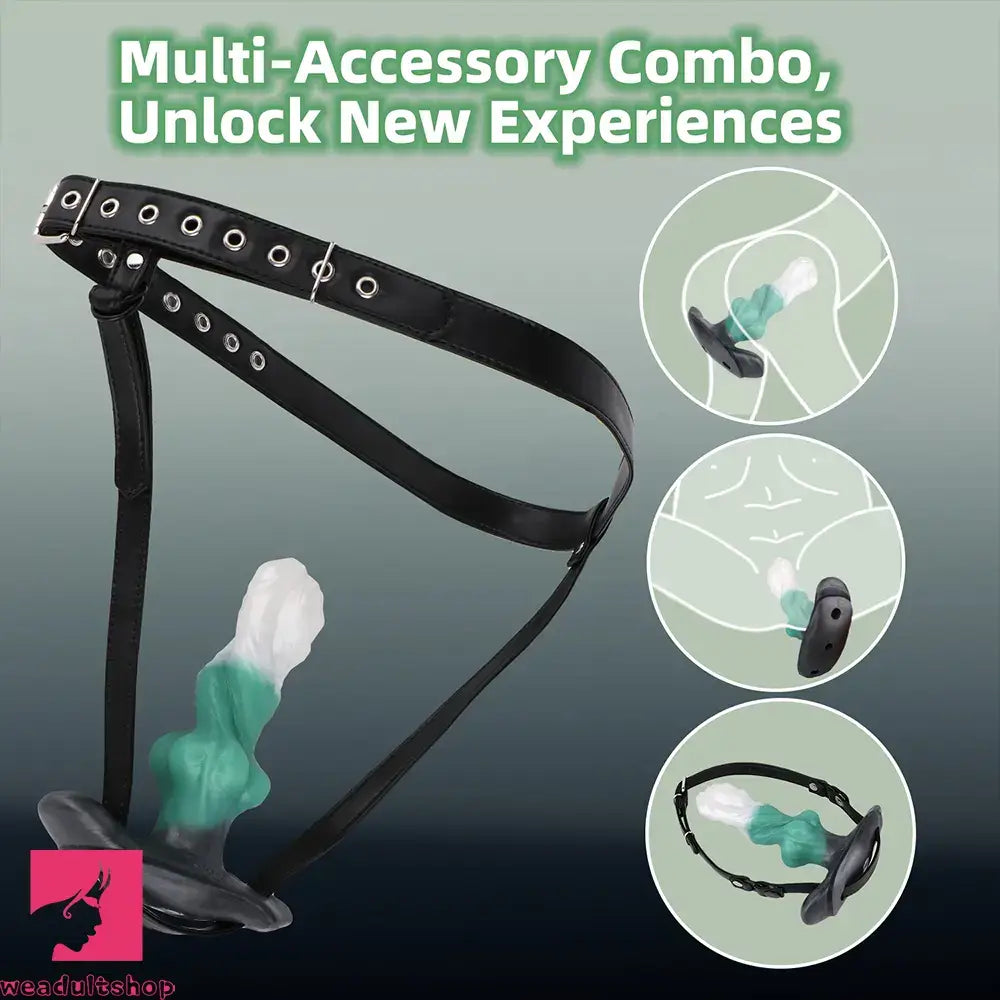 7.08in Odd Dog Knot Strap on Dildo For Fox Tail Cosplay Anus Dilator Masturbator