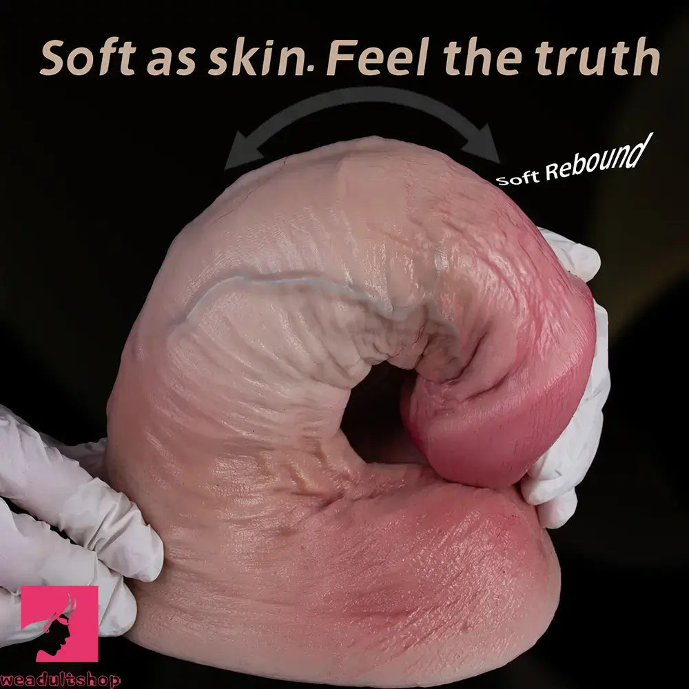 9.37in Dual Density Blue Veins Lifelike Soft Dildo For Women Couples Love Toy