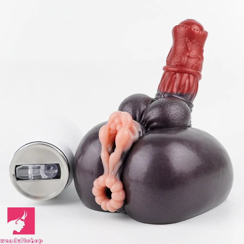 7.67in Silicone Odd Horse Dildo Masturbator Heavy Duty Suction Cup