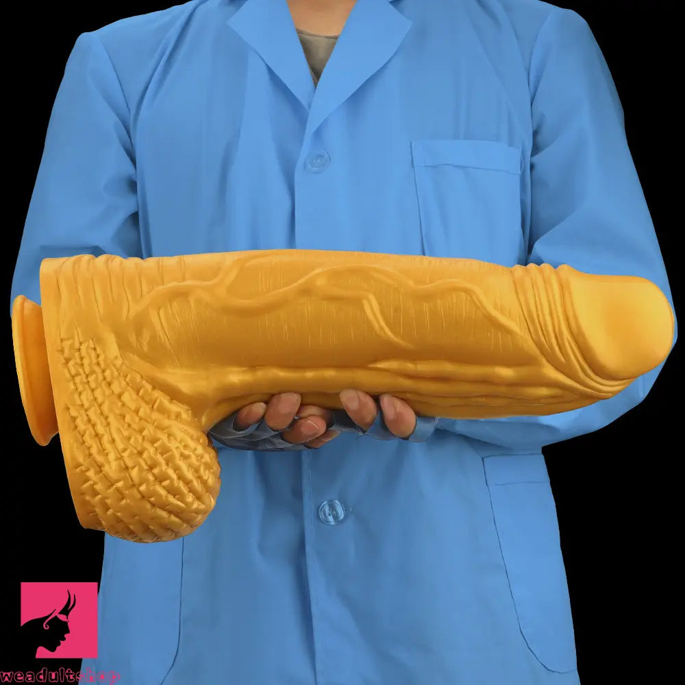 15.35in Huge Thick Silicone Soft Dildo Realistic Design For G-Spot Love