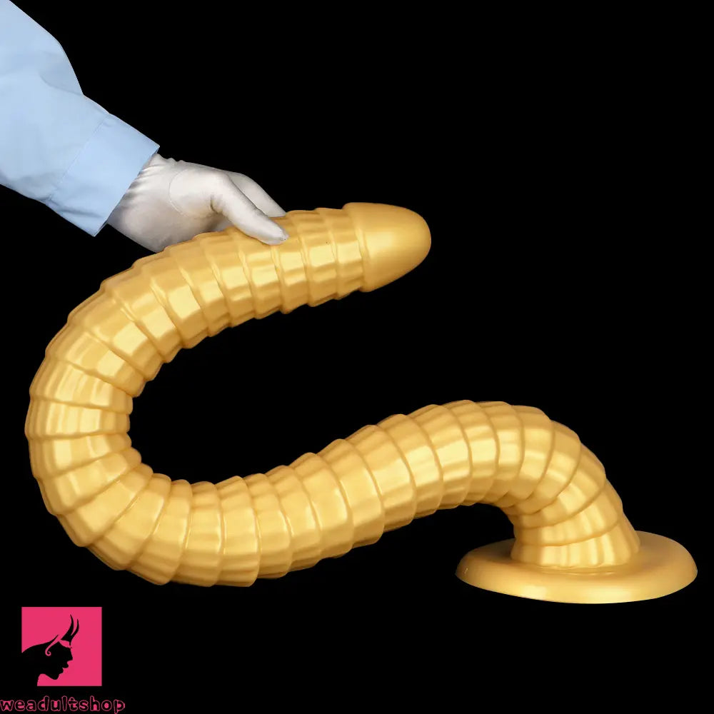 31.5in Golden Silicone Soft Huge Long Masturbator For Women Cock Dildo