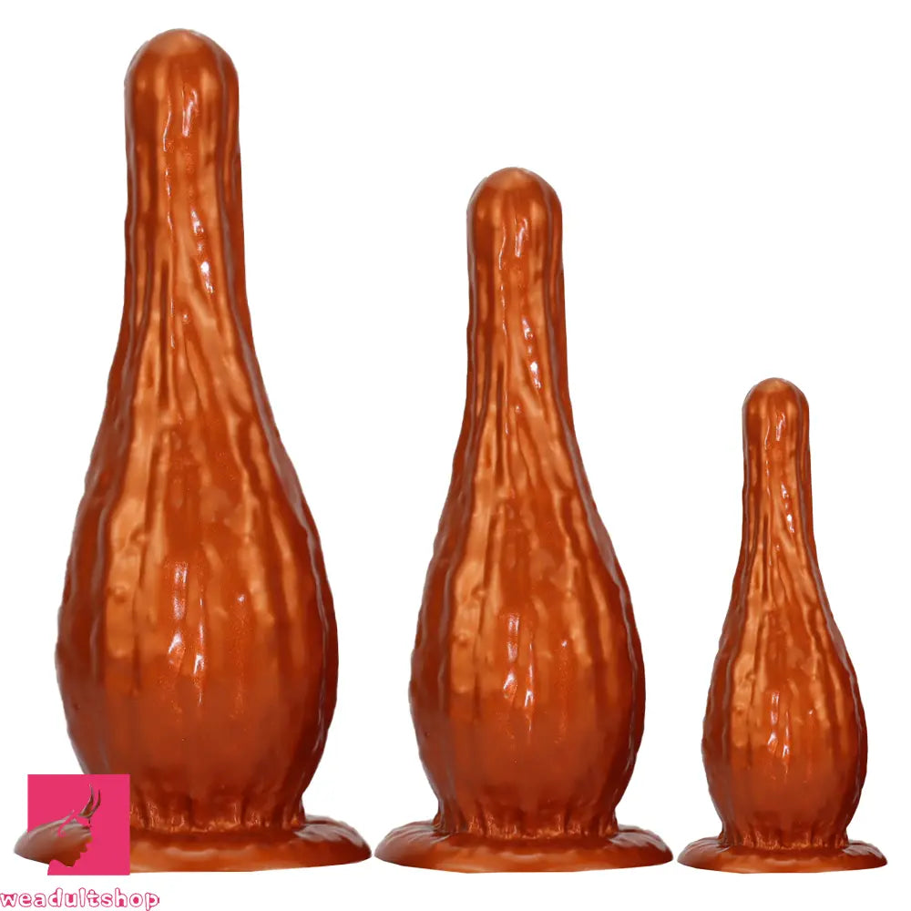 5.31in 7.08in 9.05in Fantasy Silicone Dildo Vase Shape With Suction Cup