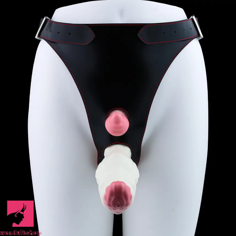 6.42in Monster Fantasy Wearable Strap on Vibrating Anal Silicone Dildo