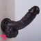 7.5in Curved PVC Female Masturbator Suction Cup Dildo Clitoral Stimulator