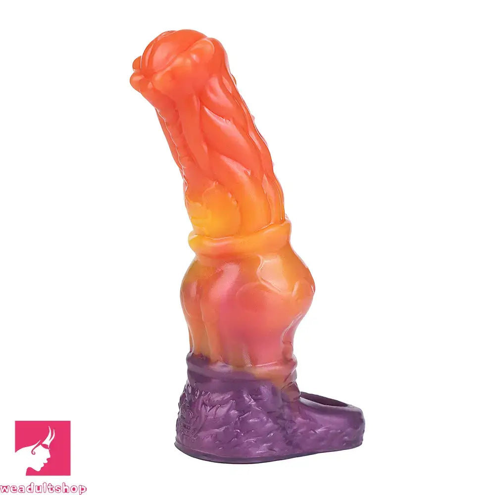 6.85in Warhorse Silhouette Real Melt Mark Texture Cock Dildo Sleeve