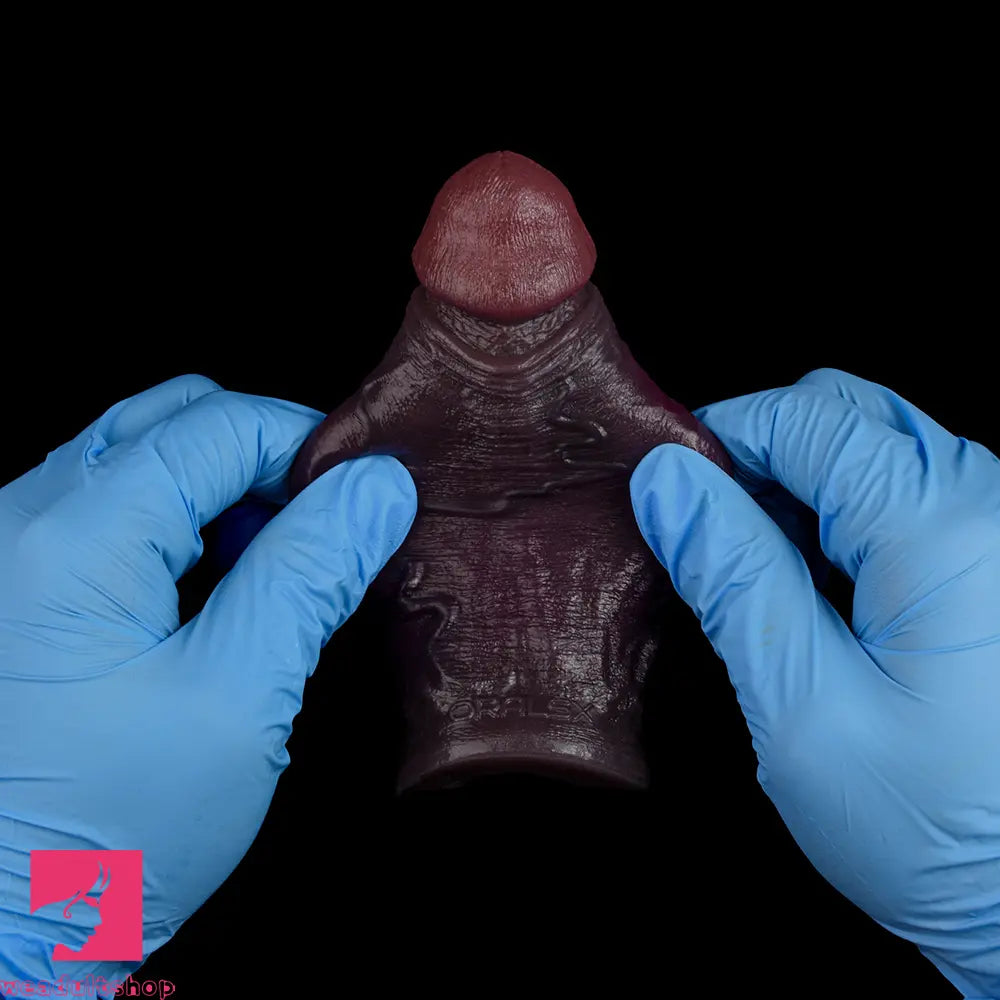 4.96in 6.42in Body-Safe Silicone Ultra-Realistic Penis Sleeve Love Dildo