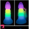7.67in 7.87in 7.99in Transparent Luminous Dildo Realistic Anal G Spot Dildo