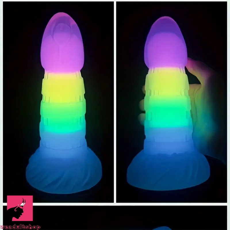 7.67in 7.87in 7.99in Transparent Luminous Dildo Realistic Anal G Spot Dildo