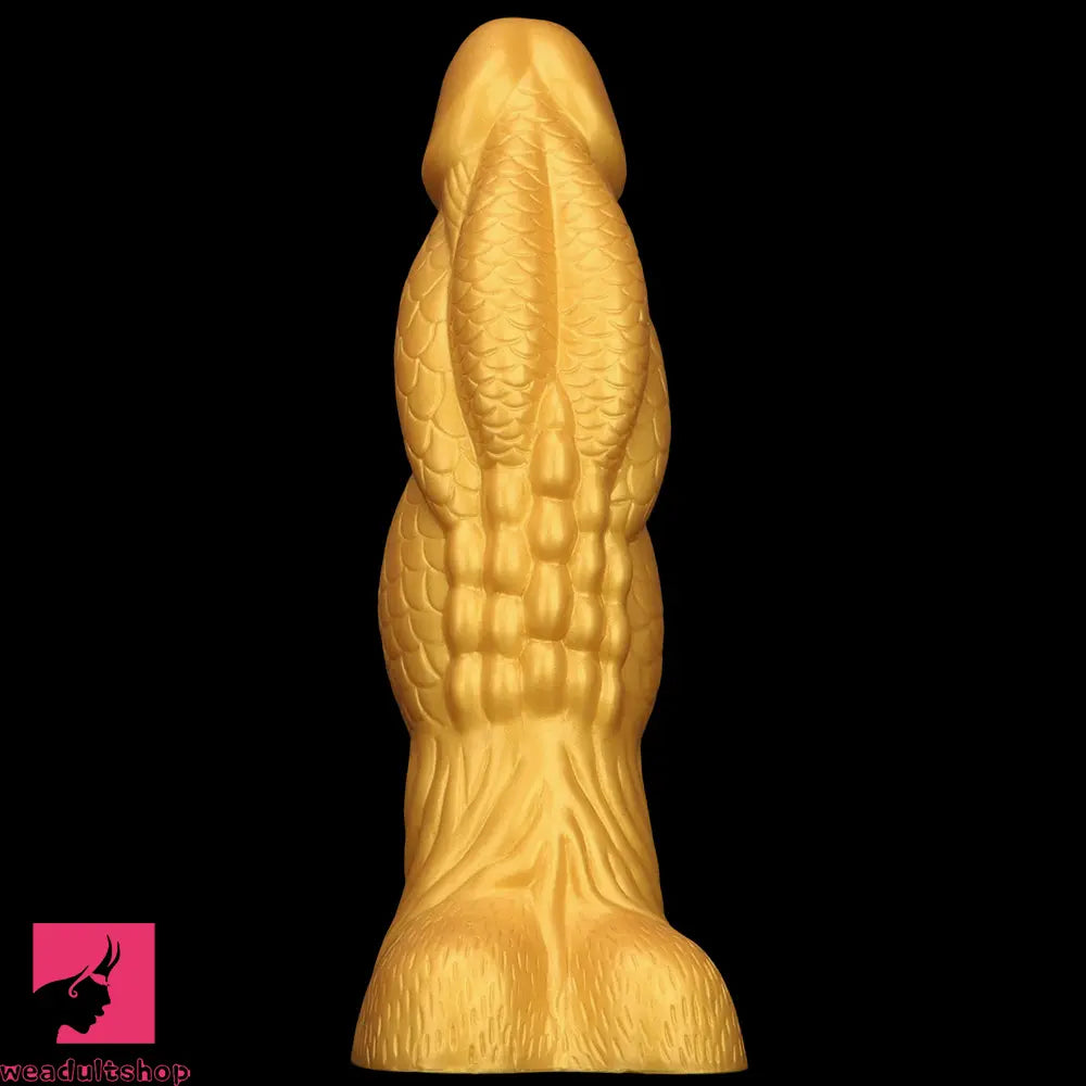 14.56in Gold Silicone Dragon Soft Big Long Realistic Animal Thick Dildo