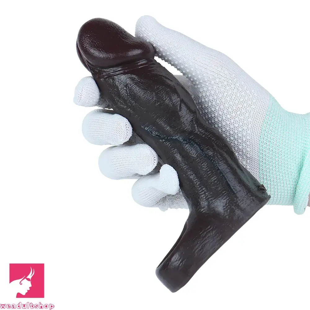 6.22in Silicone Realistic Cock Ring Dildo Sleeve Soft Real Penis Sleeve