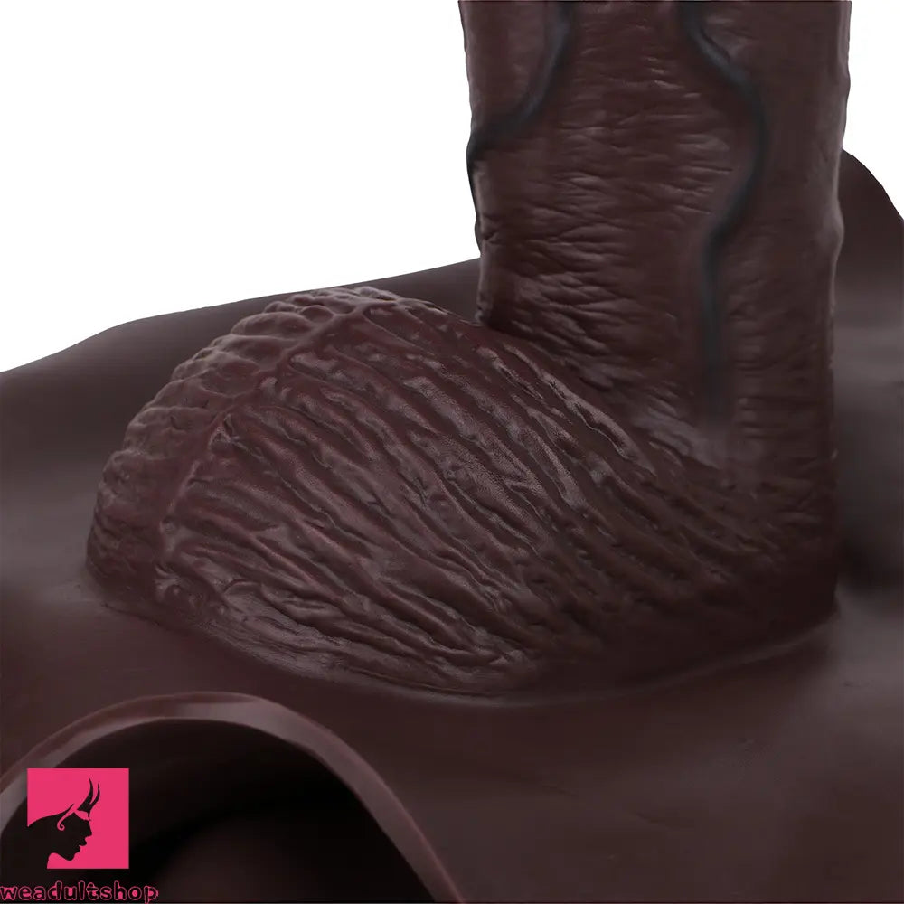 9.6in Hollow Soft Liquid Silicone Realistic Strap on Dildo Panty For Love