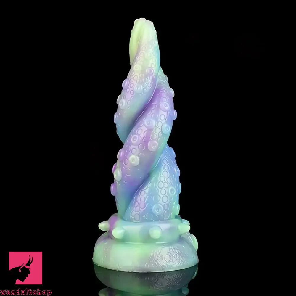 7.48in Octopus Tentacle Monster Soft Silicone Anal Luminous Odd Dildo
