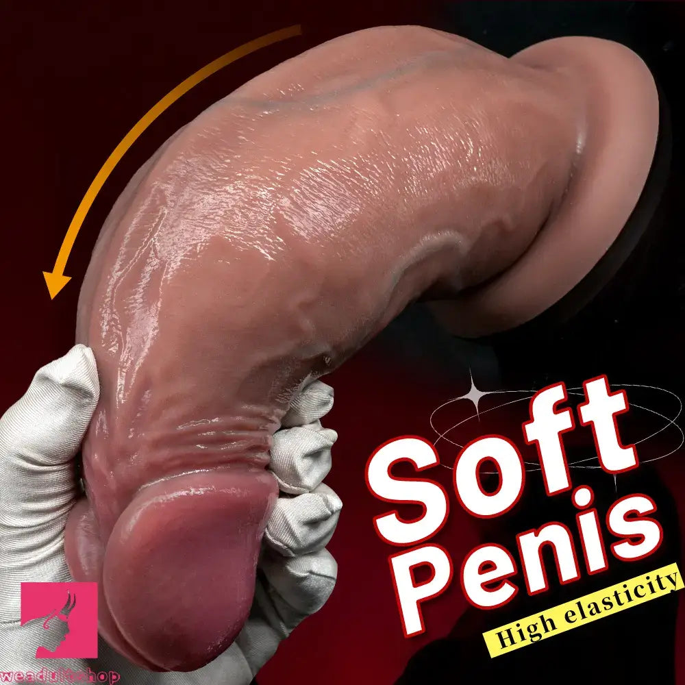 6.1in 7.08in 8.26in 9.05in 9.84in Realistic Thick Strap on Silicone Dildo