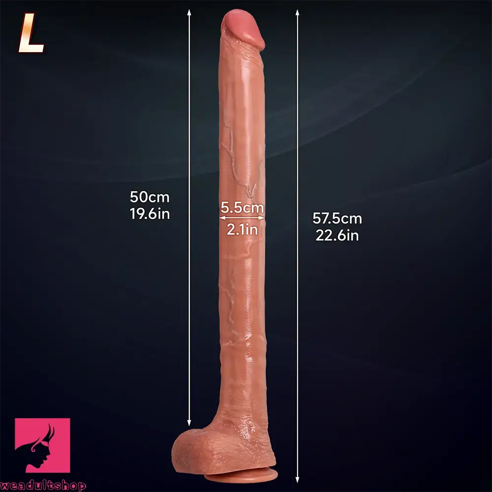 17.7in 22.6in Super Long Huge Dildo Long Soft Penis Adult Couple Love Toy