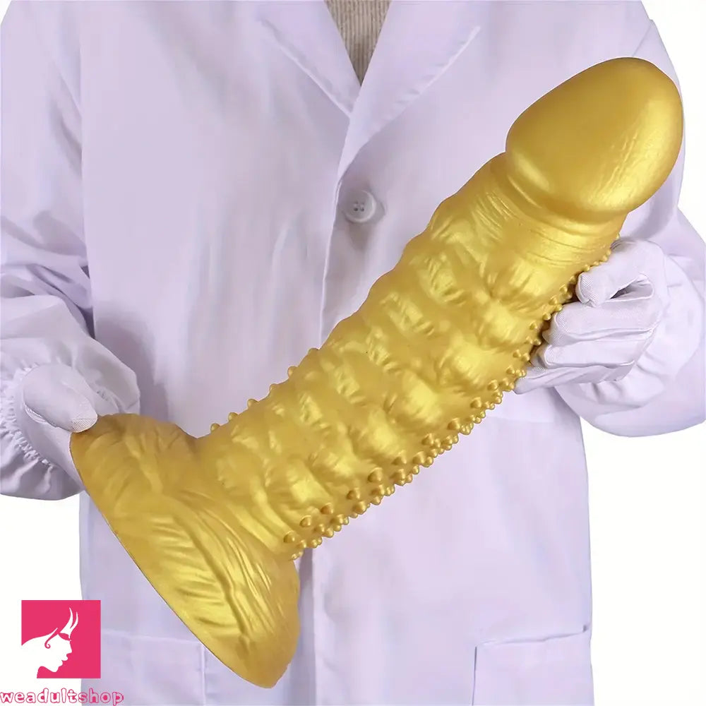 7.08in 8.66in 10.23in 11.81in 13.38in Spiky Particles Huge Dildo With Penis