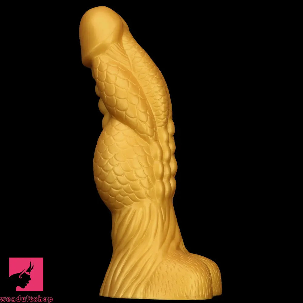 14.56in Gold Silicone Dragon Soft Big Long Realistic Animal Thick Dildo