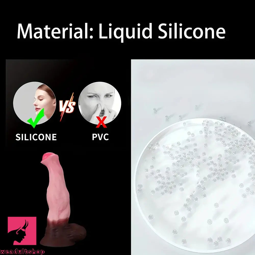 9.05in 10.62in 12.59in 14.96in Horse Knot Cock Dildo Big Silicone Soft Dildo