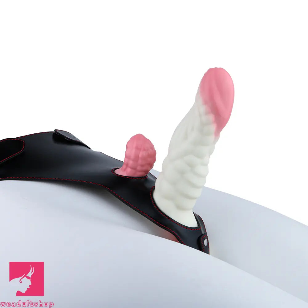 5.83in Dragon Scale Monster Wearable Strap on Vibrating Anal Dildo