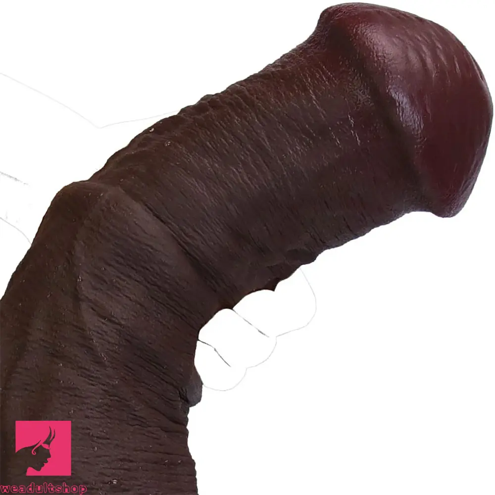11.61in 12.99in 14.56in Huge Thick Ebony Dildo For Anal Play G-Spot Clit