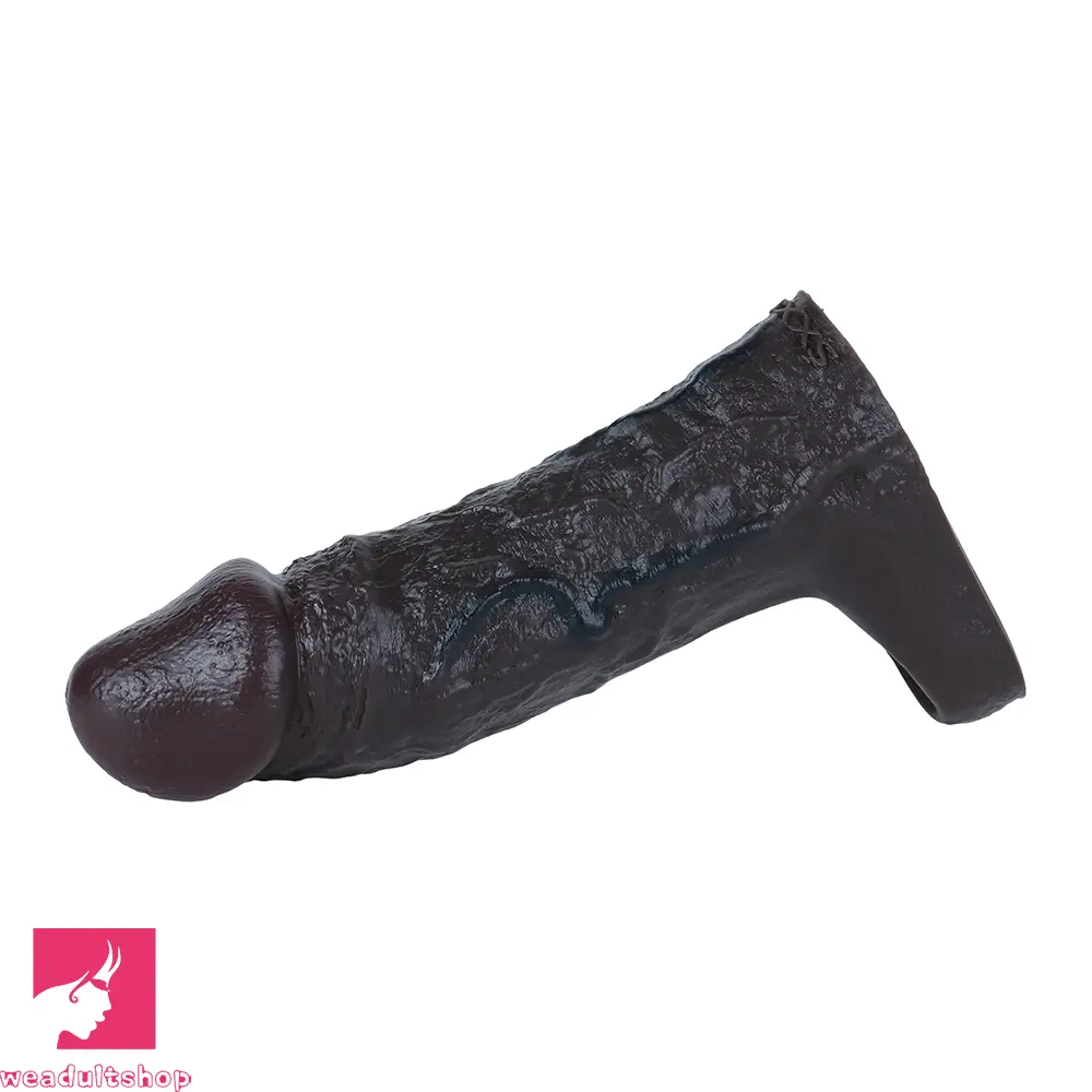 6.37in Skin-Tone Lifelike Skin Silicone Dildo Sleeve 18+ Adult Love Toy