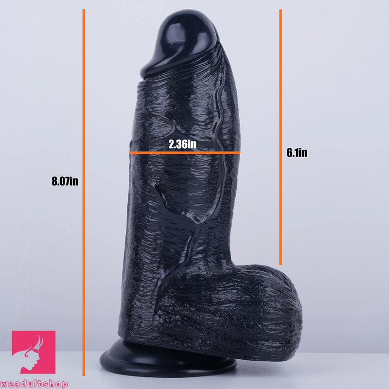 8.07in Thick Big Skin Real Dildo Sex Toy For Women Men Masturbator