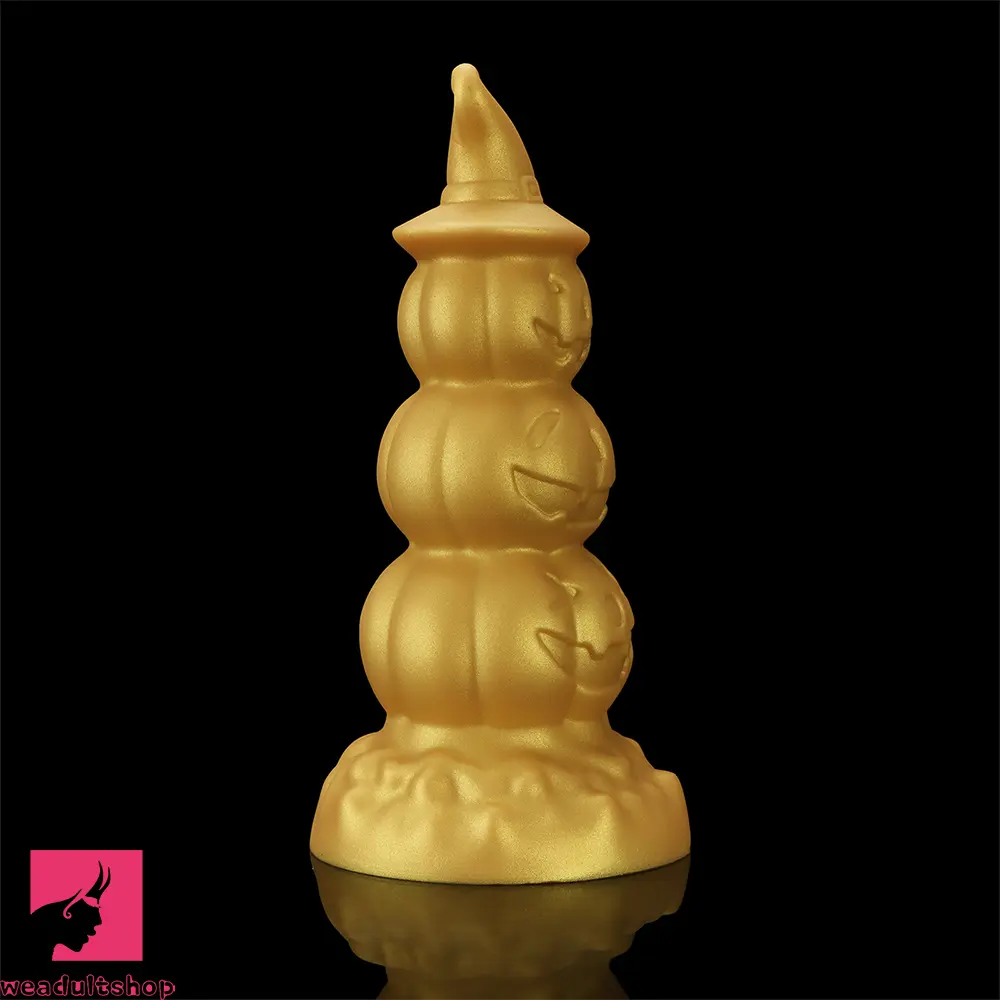 5.9in 6.69in 7.48in 8.26in 9.05in 9.84in Halloween Pumpkin Butt Plug Dildo