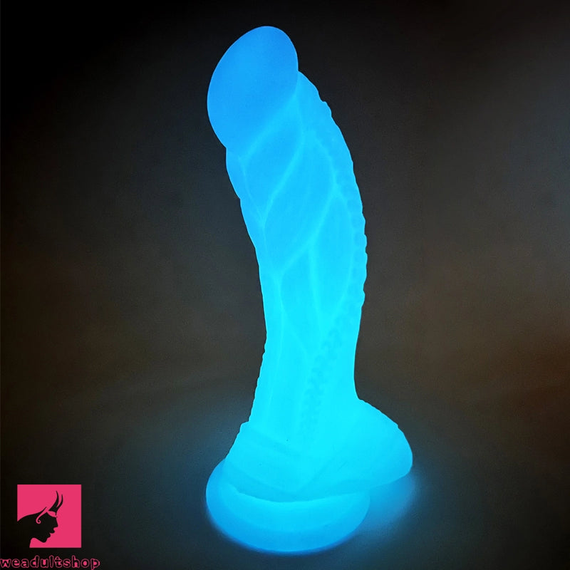 7.67in Luminous Silicone Soft Dragon Dildo For Women Penis Masturbation