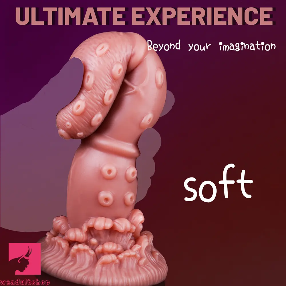 7.68in Liquid Silicone Soft Fantasy Odd Dildo For Women Vaginal Cock