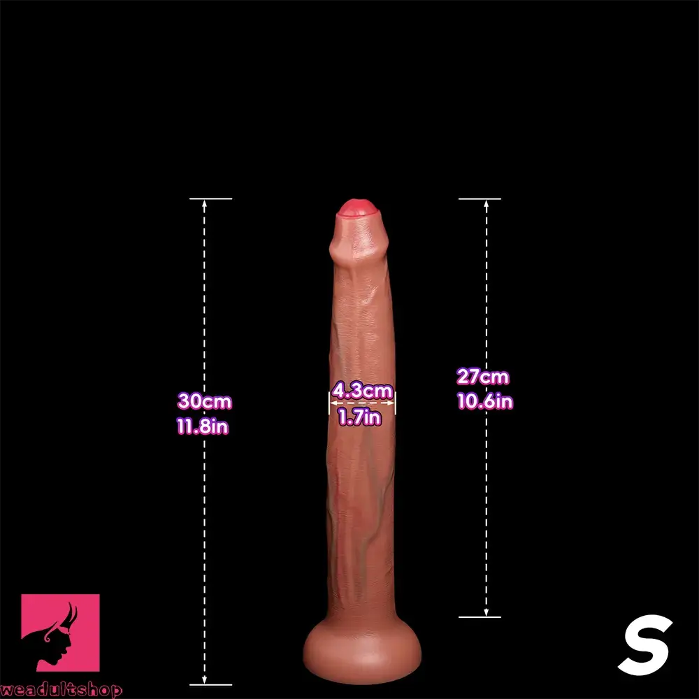 11.8in 15.3in 19.3in Super Long Huge Uncut Silicone Dildo Anal Cock Love Toy
