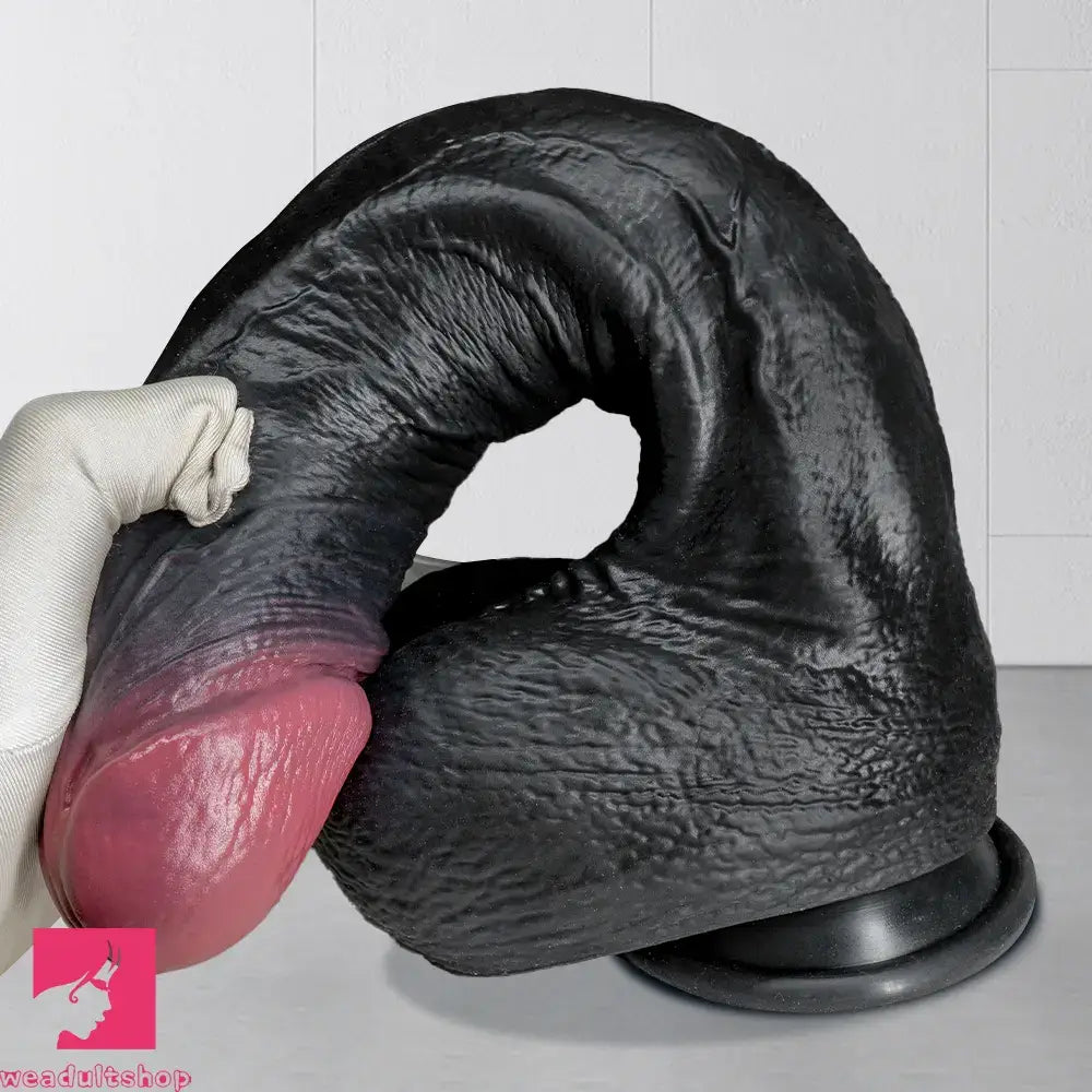 7.87in 10.03in 11.88in Dual Density Silicone Lifelike Big Dildo Love Dilator