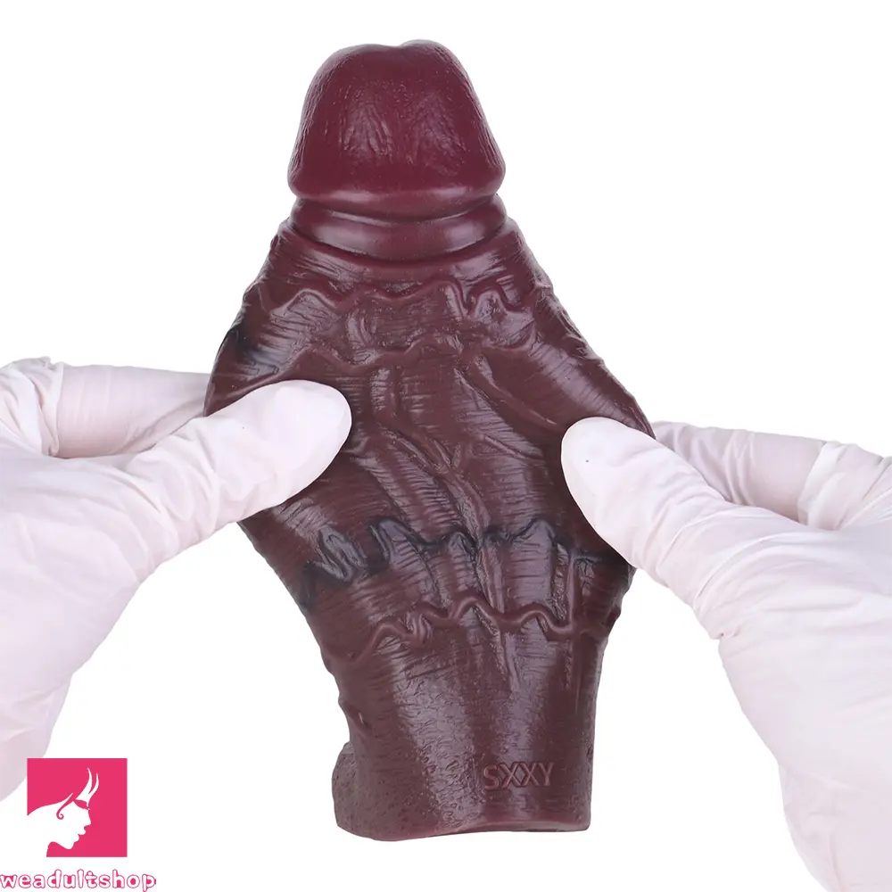 6.53in Male Wearable Masturbator Hollow Penis Sleeve Dildo Adult Cock