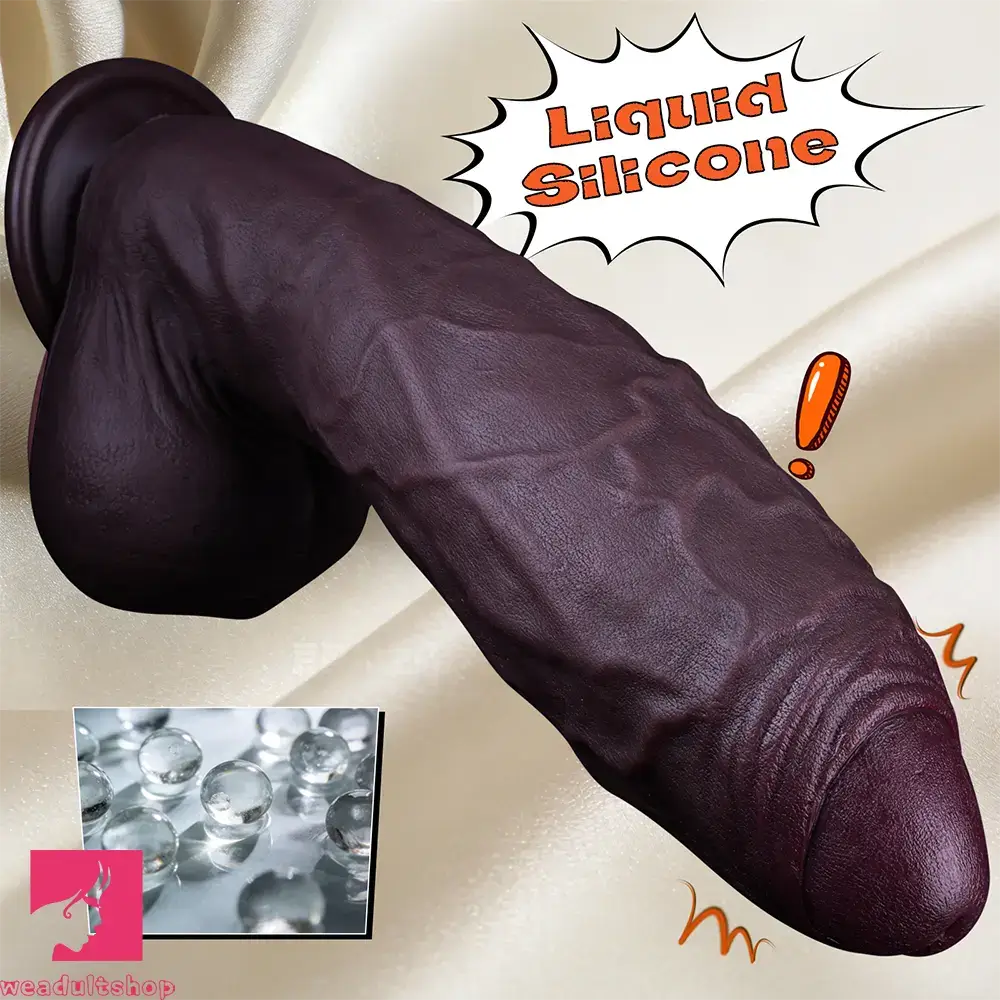 5.91in 7.48in 8.86in 10.43in Realistic Silicone Uncut Thick Dildo Sex Love Toy