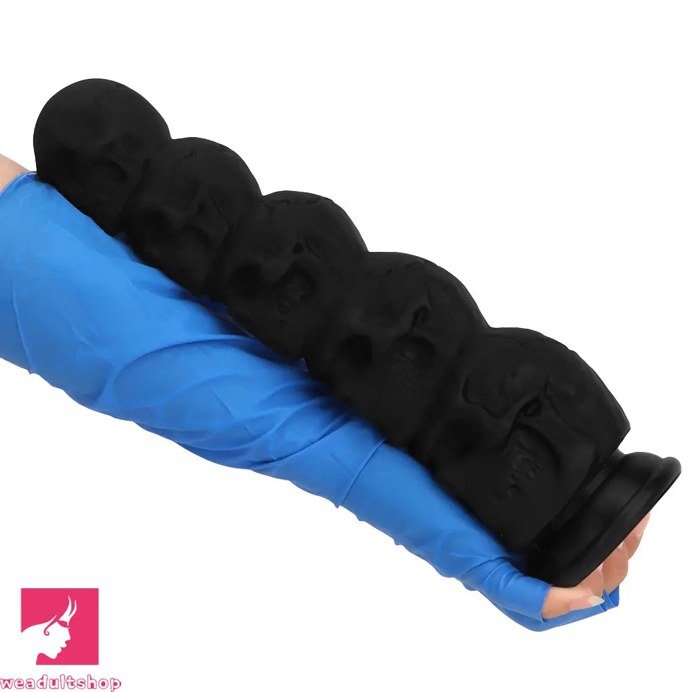 12in Silicone Skull Giant Penis Thick Huge Anal Plug Dildo For Anal Love