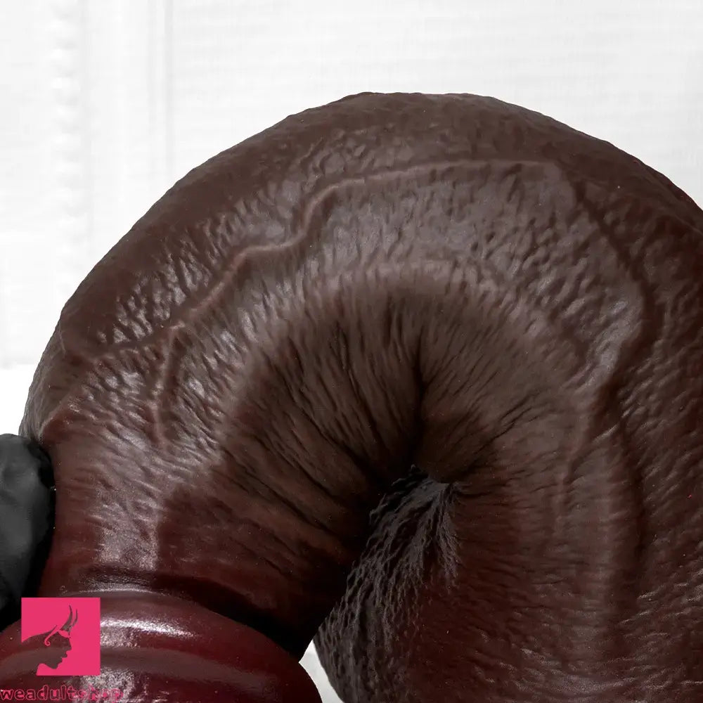 7.87in 9.05in 10.82in Strap on Real Lifelike Soft Dildo With Exposed Glans