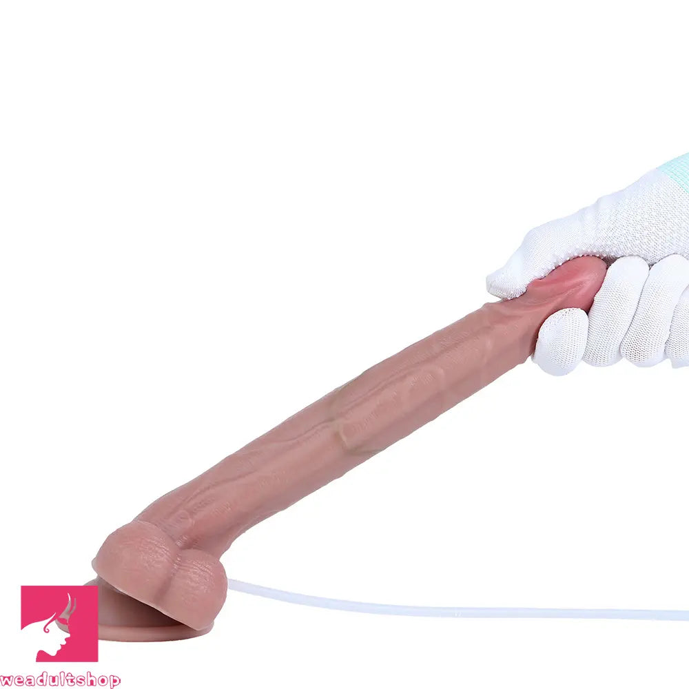 8.26in Strap on Ejaculating Dildo With Sliding Skin Sexual Wellness Toy
