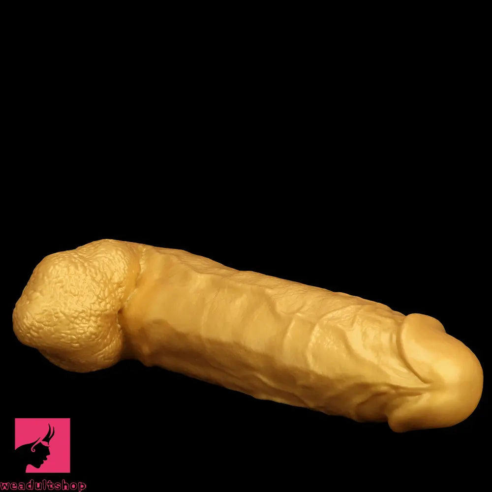 18.11in Gold Silicone Soft Huge Thick Long Dildo For Anus Vagina Cock
