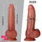 8.46in 9.45in Dual Density Silicone Soft Big Skin Dildo For Female Sex