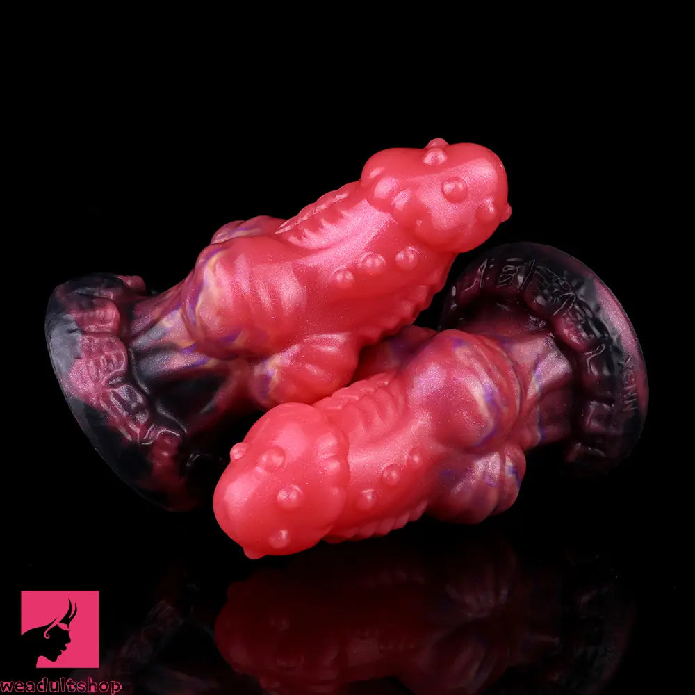 5.71in Fantasty Knot Spiked Silicone Dildo Soft Masturbator Simulate Sex
