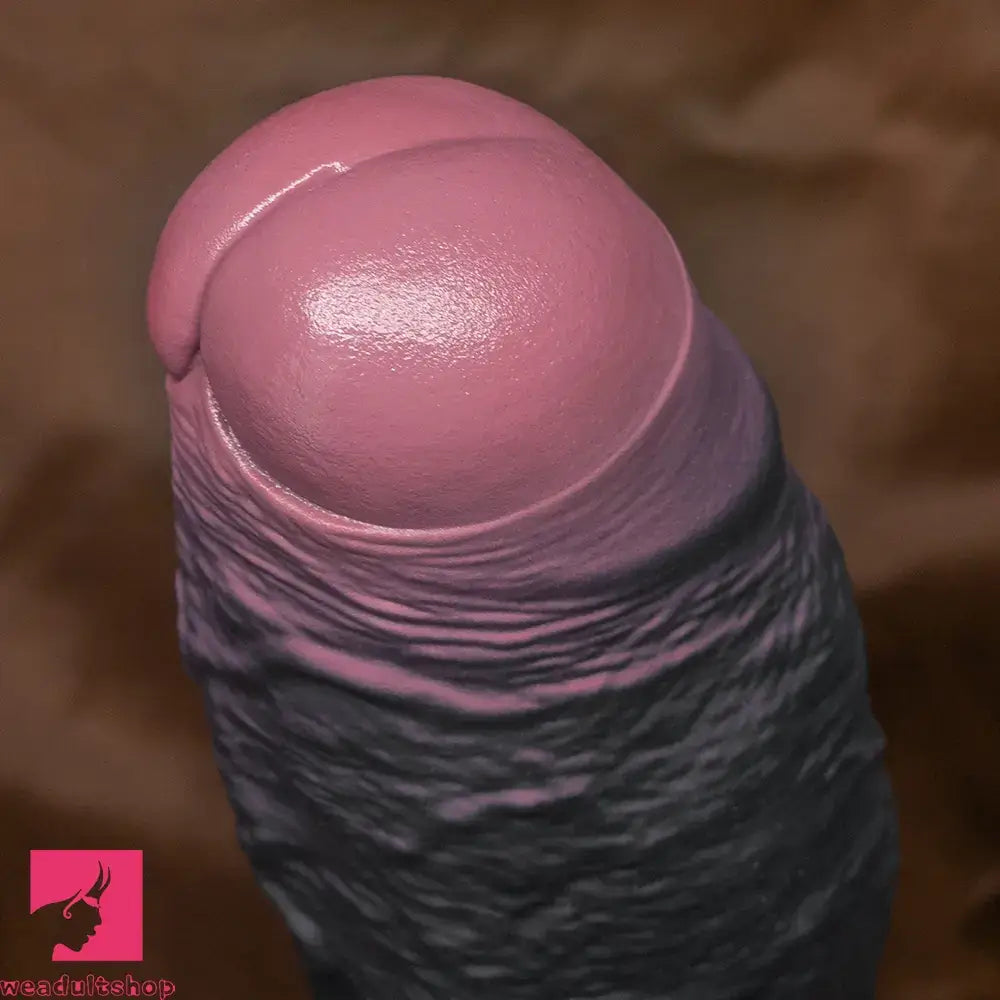 8.07in 9.84in 12in Foreskin Big Dildo Strap on Realistic Uncut Glans Soft Toy