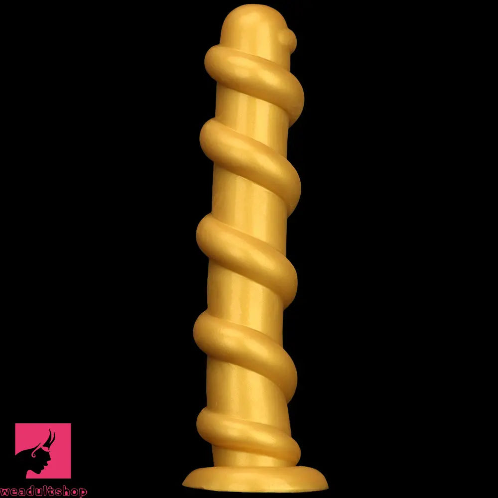 13.18in Gold Silicone Extra-long Thread Huge Dildo For Anal Pleasure