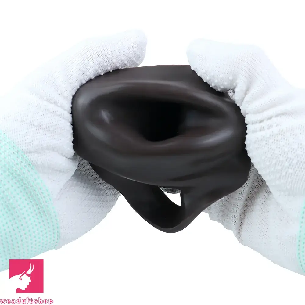 6.22in Silicone Realistic Cock Ring Dildo Sleeve Soft Real Penis Sleeve