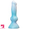7.49in Dog Cock Knot Dildo Silicone Soft Animal Cock Luminous Clit Dildo