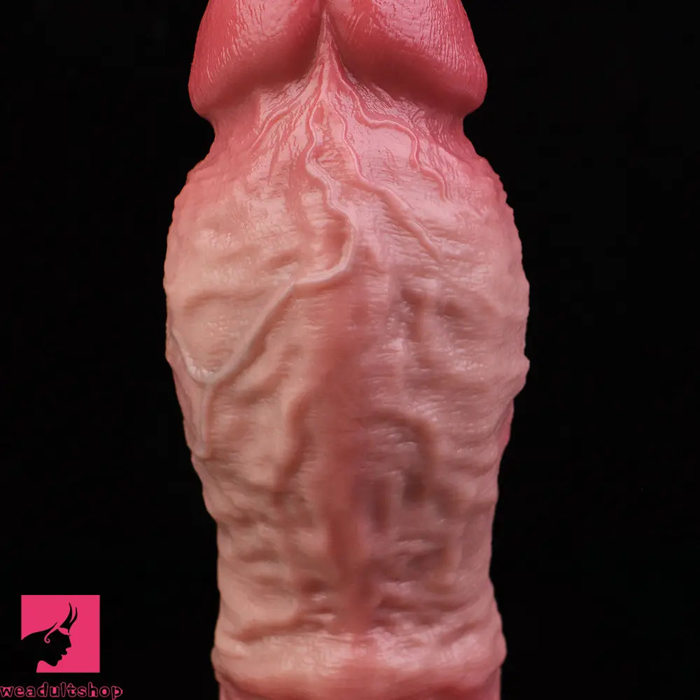 8.66in Veins Big Lifelike Silicone Double Layer Realistic Cumming Dildo
