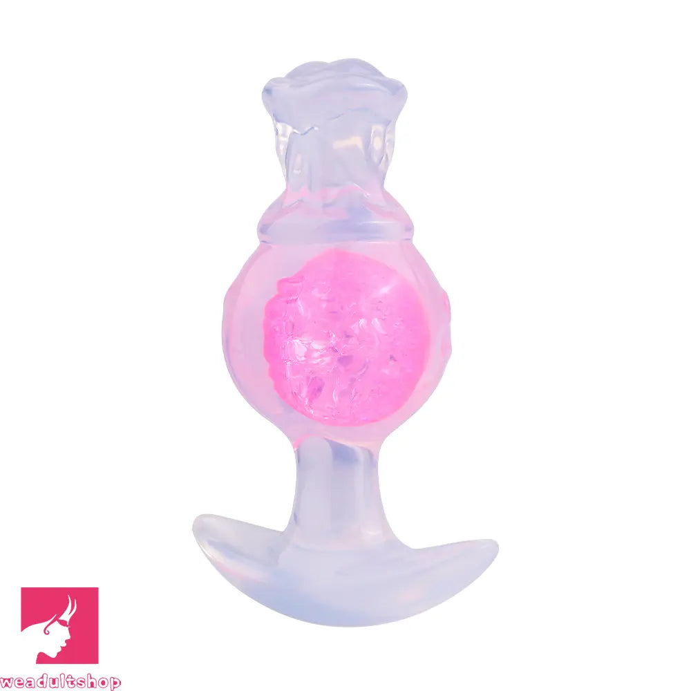 5.04in Silicone Anal Plug Vaginal Massager & Anus Stimulator Cock Toy