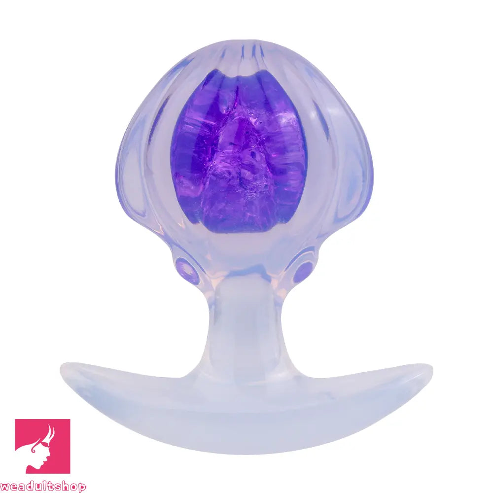 3.27in 3.86in Silicone Butt Plug Dildo Vaginal Massager & Anal Stimulator