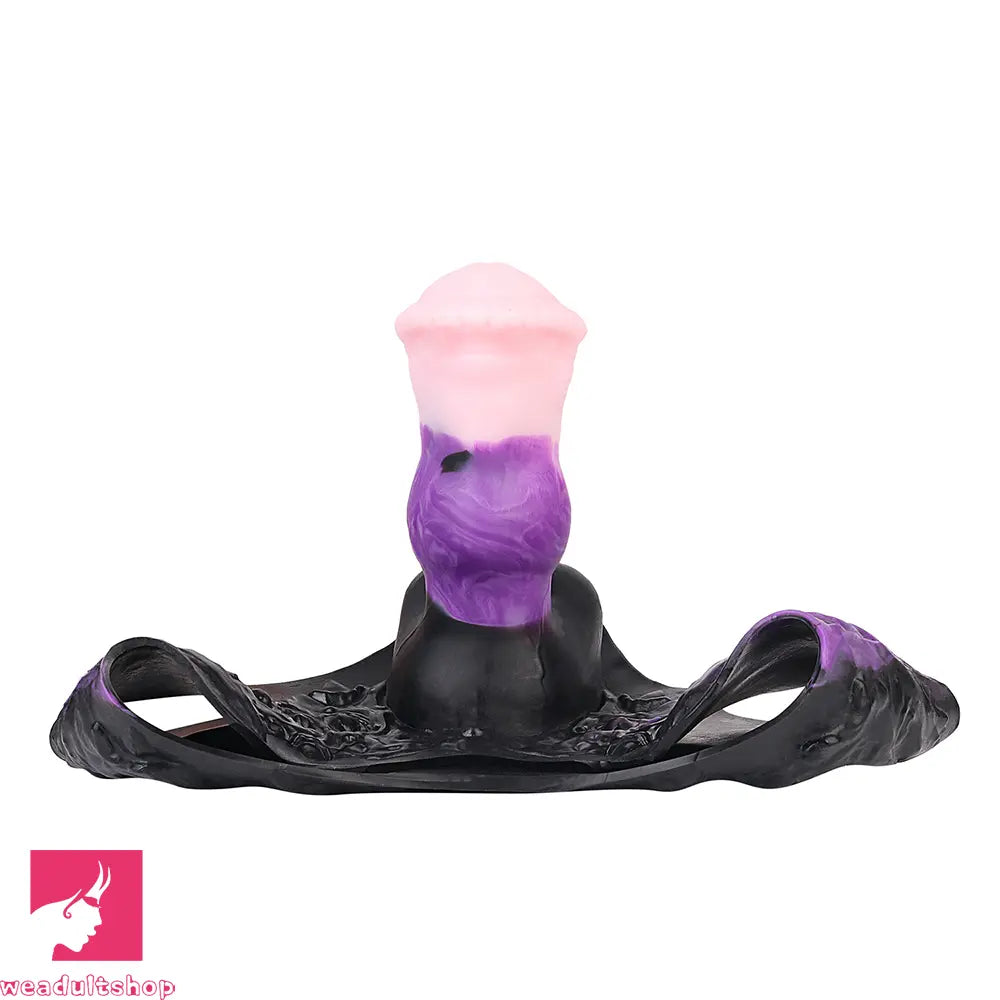 7.99in Silicone Strap on Wearable Hollow Dildo Panty Fantasy Soft Love Toy