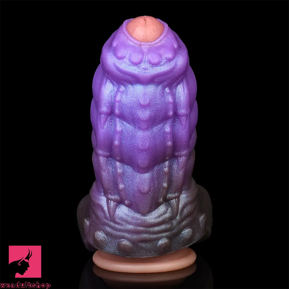 5.66in Dragon Spiked Beast Creature Fantasy Hollow Cock Dildo Sleeve