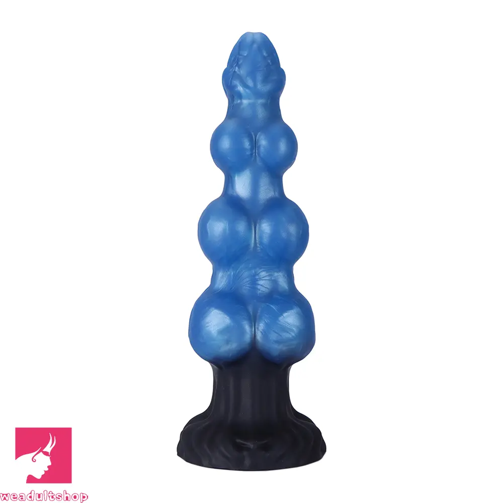 7.48in 8.66in 10.43in Knot Silicone Fantasy Animal Dildo G spot Anal Dilator