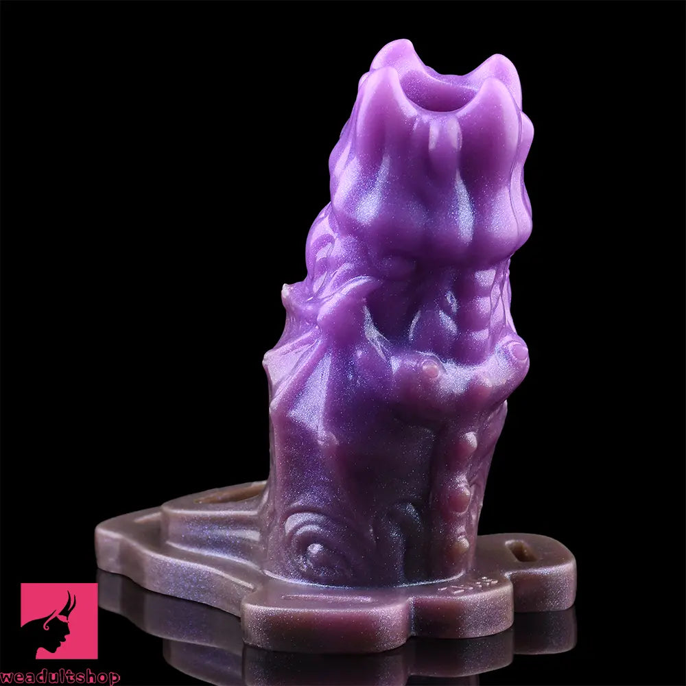5.39in Scary Dragon Beast Creature Hollow Dildo Sleeve With Cock Ring